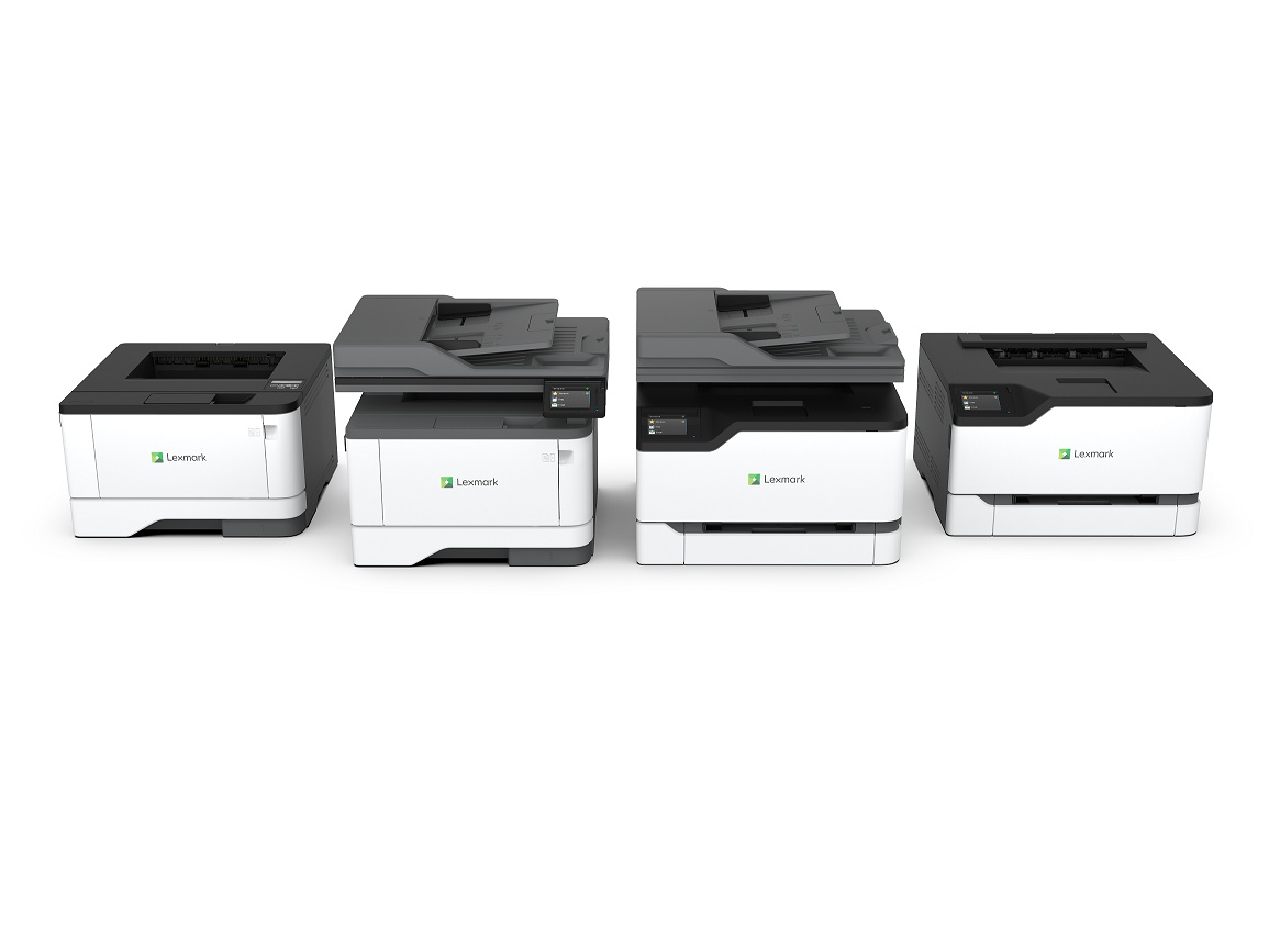 lexmarkfa cs431 cx431 ms331 ms431 mx331 mx431 front iso family render transparent or white background