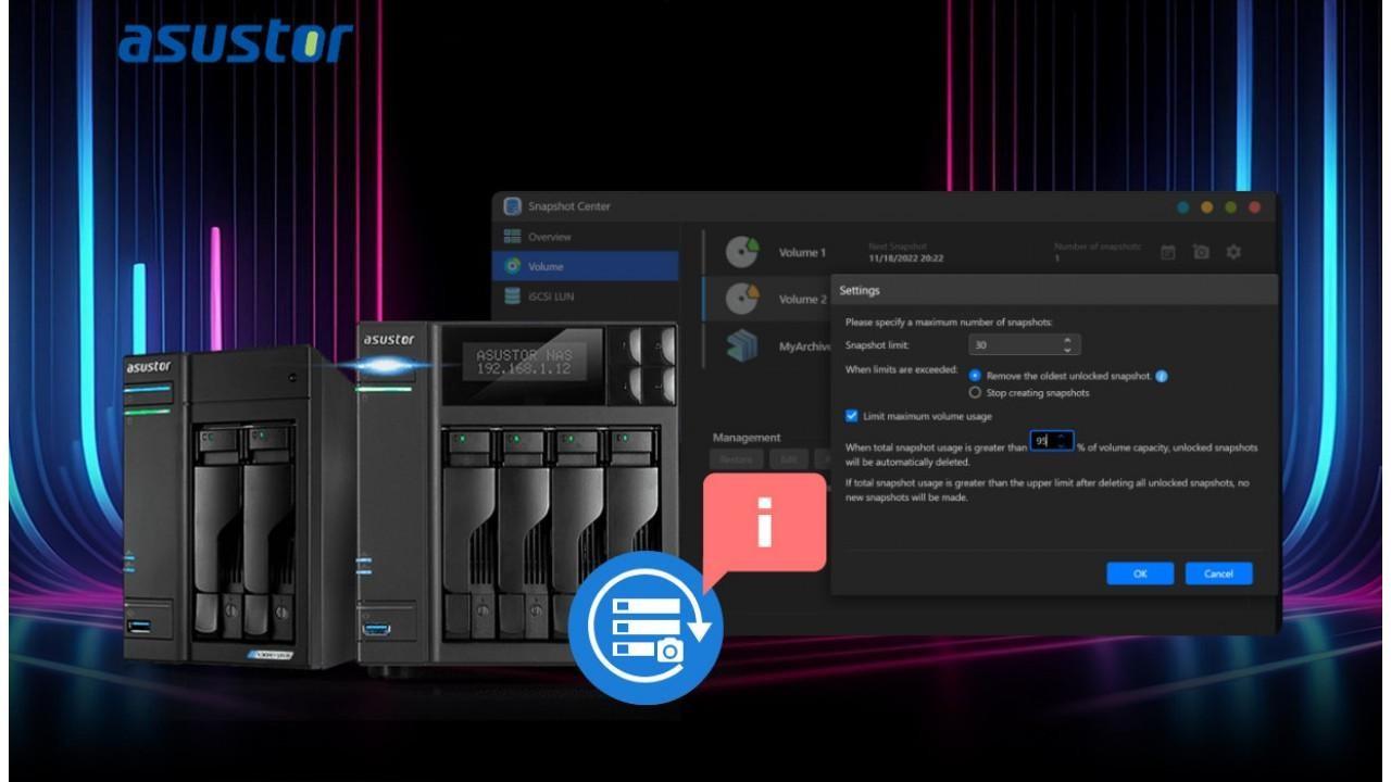 ASUSTOR migliora la gestione dello spazio libero nel NAS