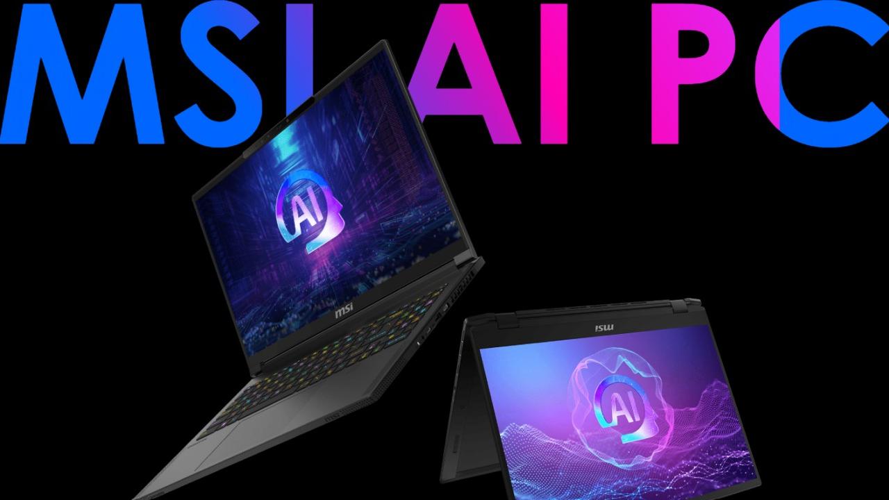 AI PC, MSI porta in Italia i PC con intelligenza artificiale plus