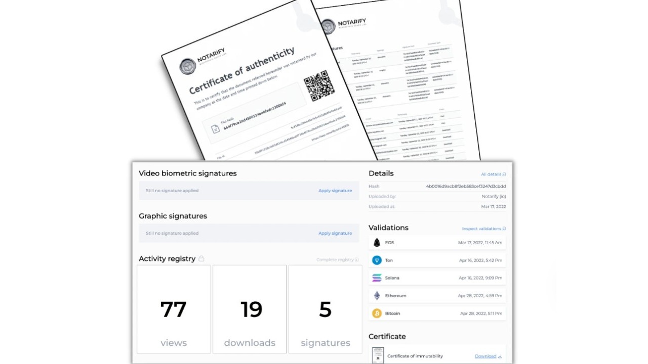 V-Valley, partnership distributiva con Notarify