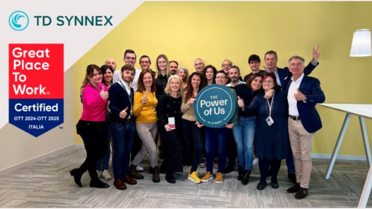 TD SYNNEX Italy ottiene la Certificazione Great Place To Work 2026