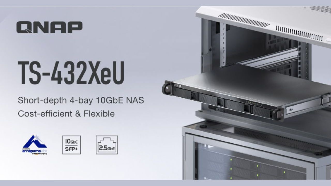 QNAP presenta il compatto TS-432XeU, un NAS ARM quad-core 10GbE/2,5GbE 