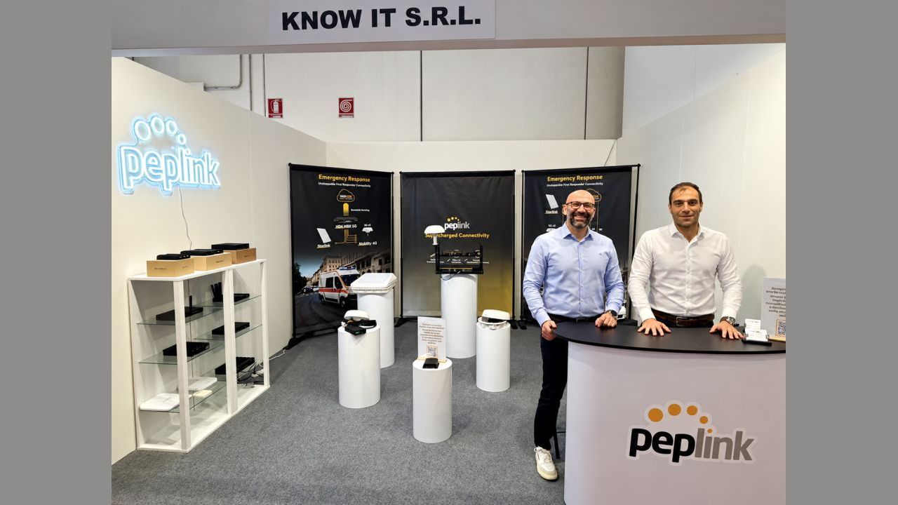 Know IT chiude con successo REAS 2026: grande interesse per le soluzioni Peplink dedicate alla connettività nelle emergenze